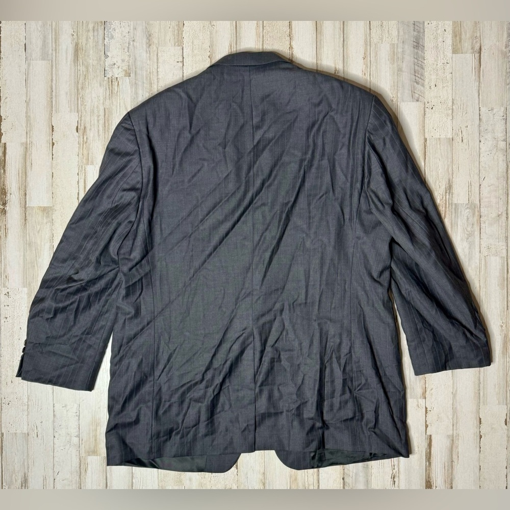 Lauren Ralph Lauren Blazer Jacket Men's 46R Gray Classic Stripe - Picture 6 of 12